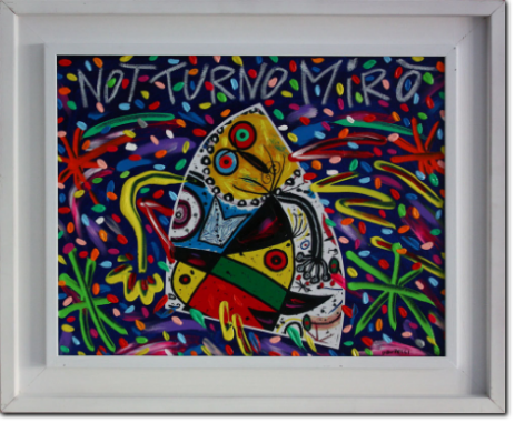Bruno Donzelli - Notturno Mirò  - cm 40x50